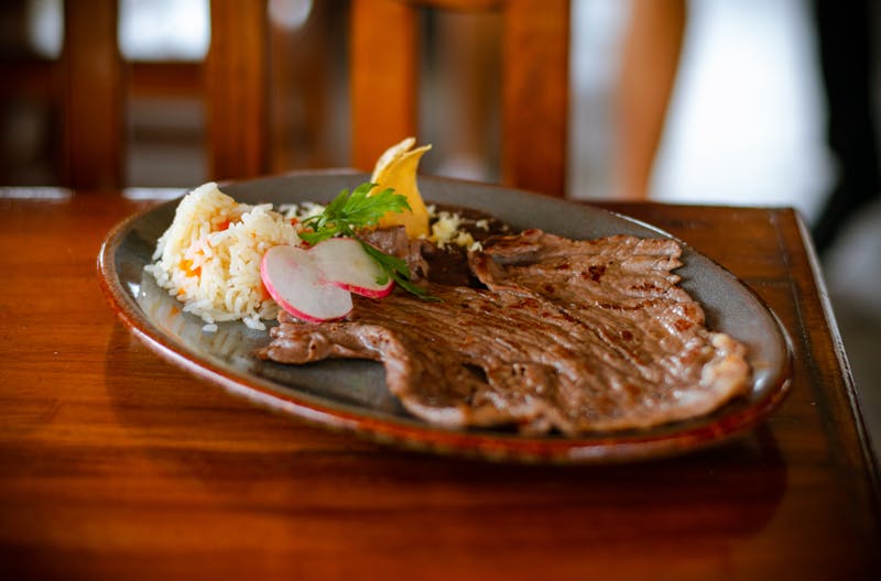 Carne Asada Power Bowl with rice and veggies