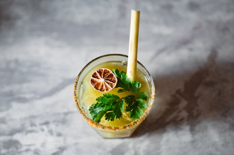 Fresh Limeade with mint and tajin